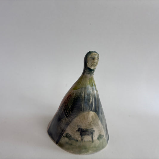 Bell: Field Witch. Hand made ceramic bell