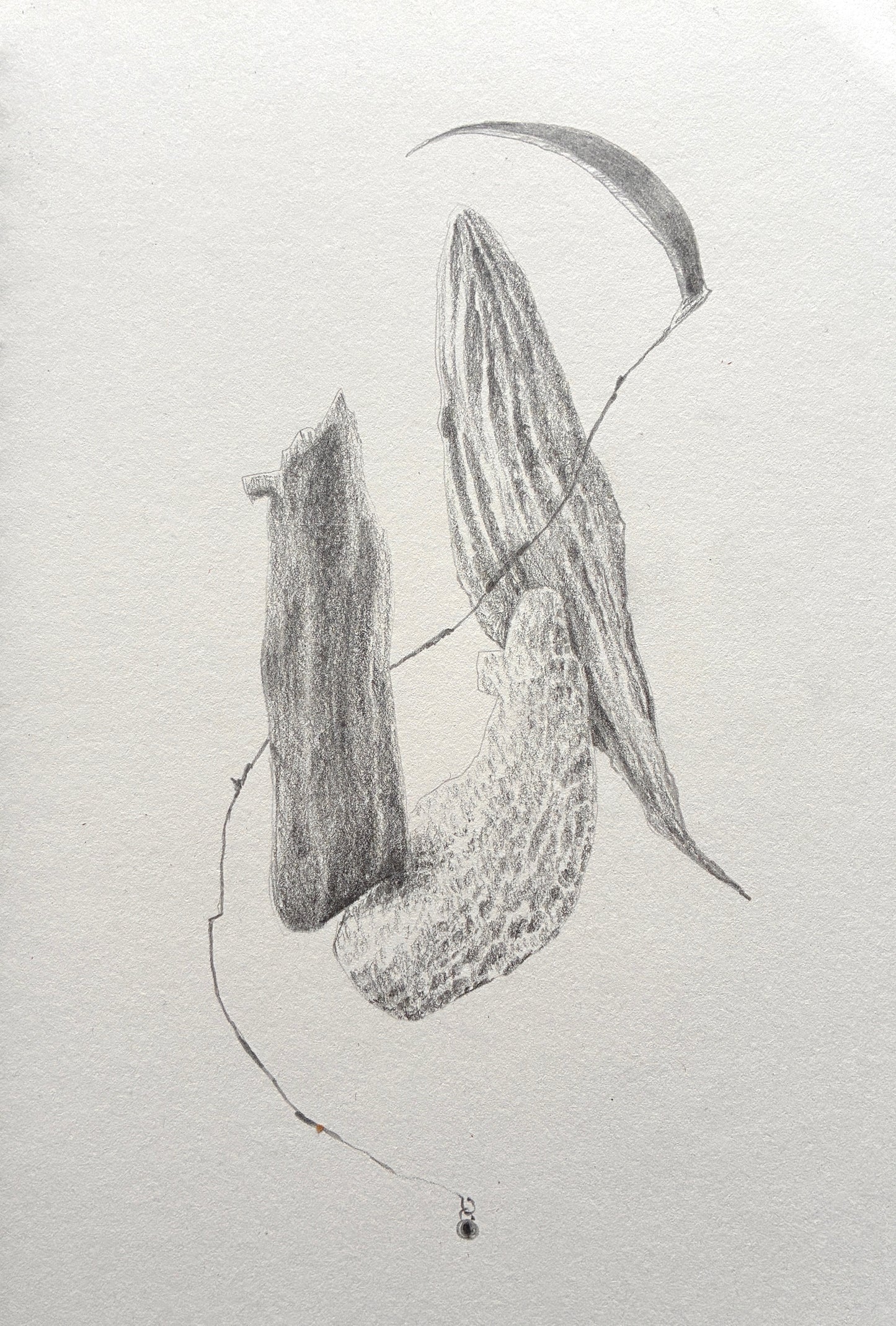 Original pencil drawing: High Tide 2