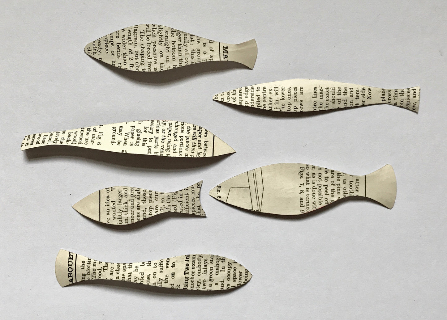 Recycled Can Silver Fish Shoal – Upcycled Wall Art Decor