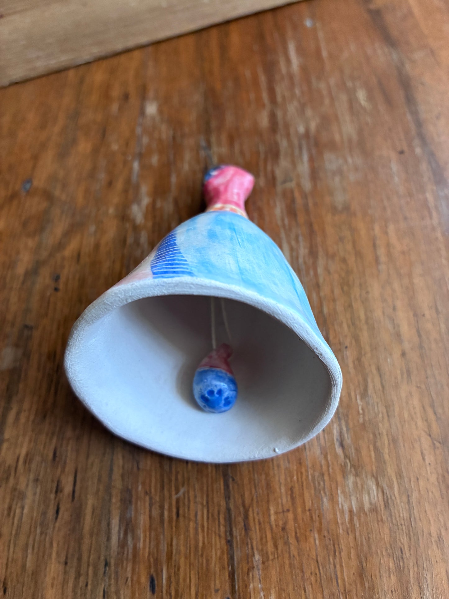 Bell: Blue Sun. Hand made ceramic bell