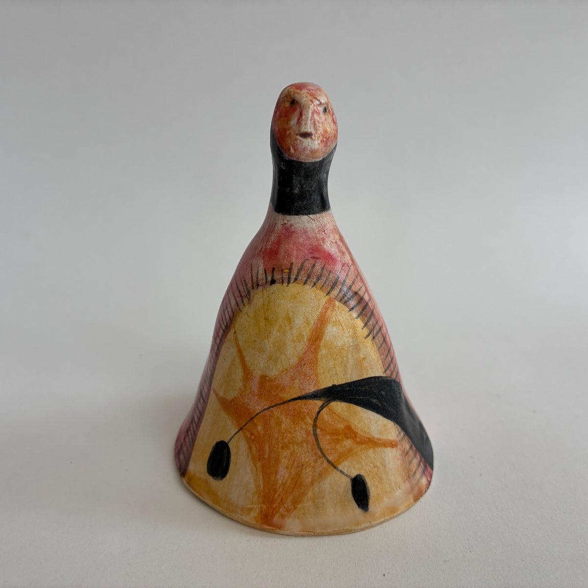 Bell: Sun Flare. Hand made ceramic bell