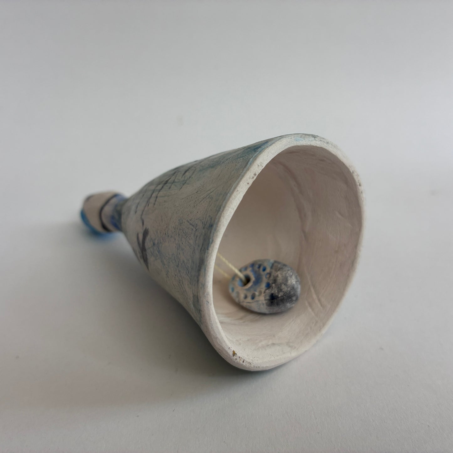 Bell: Winter, Jackdaws. Hand made ceramic bell