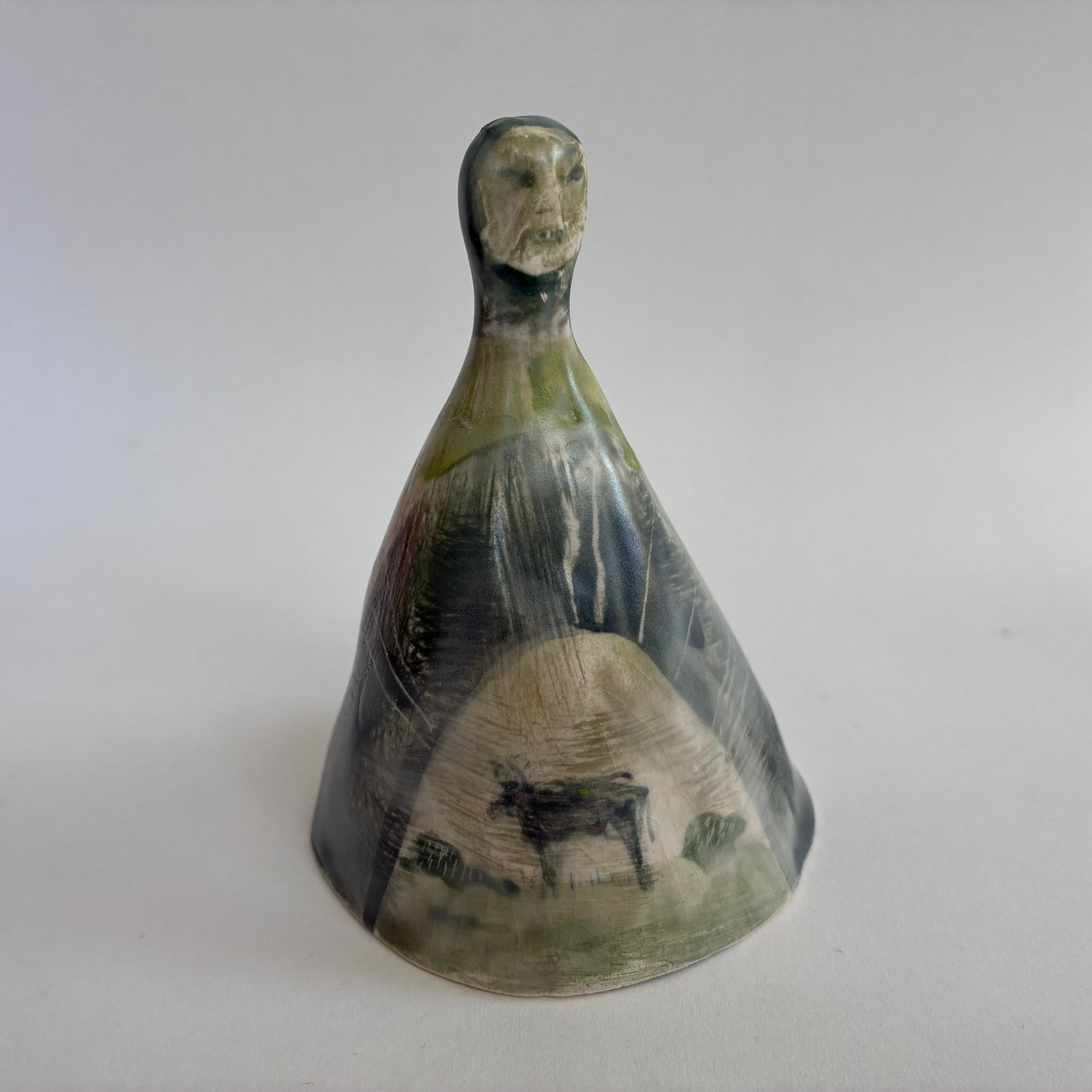 Bell: Field Witch. Hand made ceramic bell