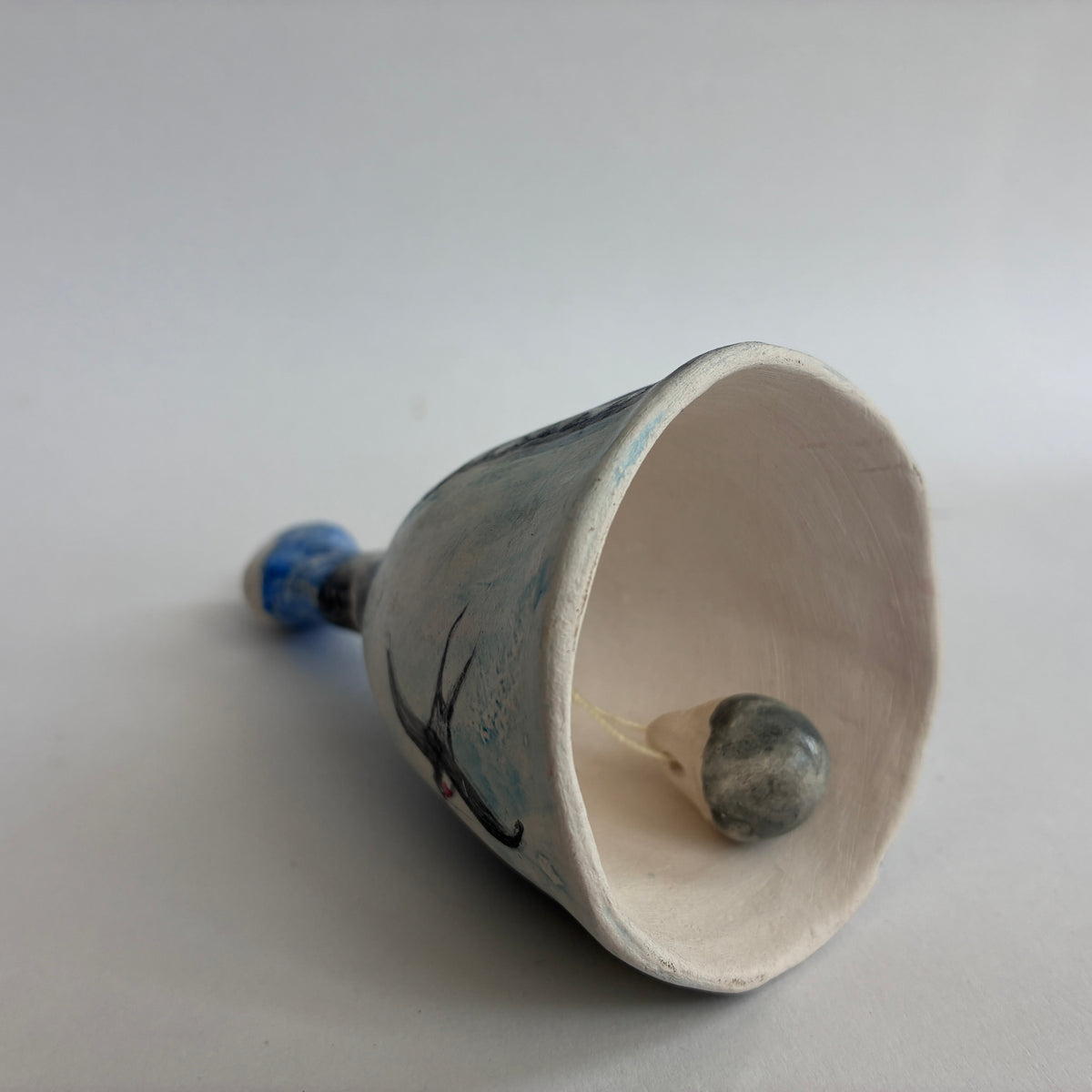 Bell: Swallow. Hand made ceramic bell
