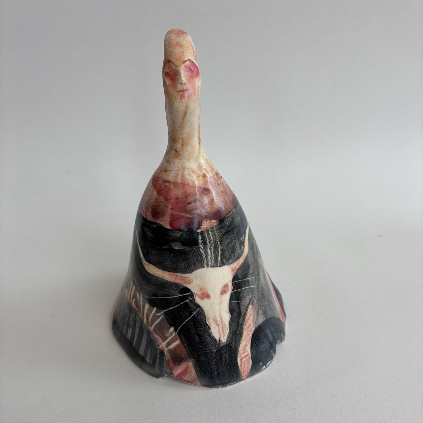 Bell: Longhorn. Hand made ceramic bell
