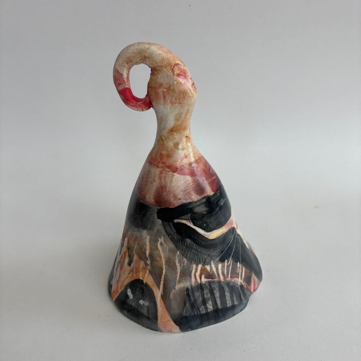 Bell: Longhorn. Hand made ceramic bell