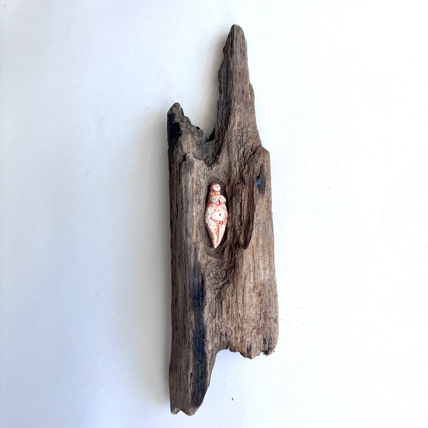 Goddess Votive 4 faded brick red