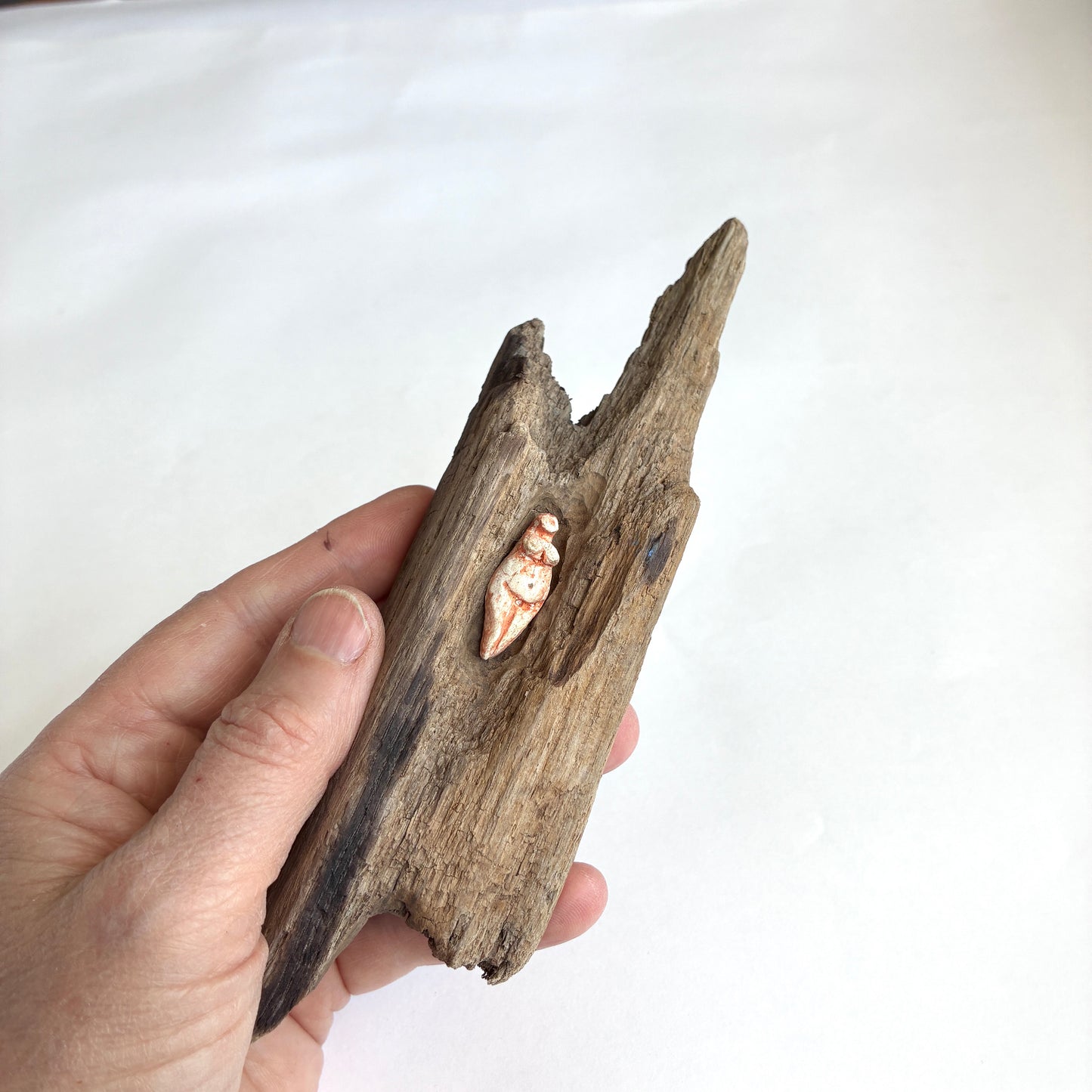 Goddess Votive 4 faded brick red