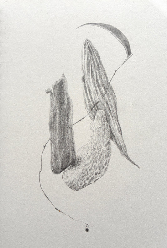 Original pencil drawing: High Tide 2