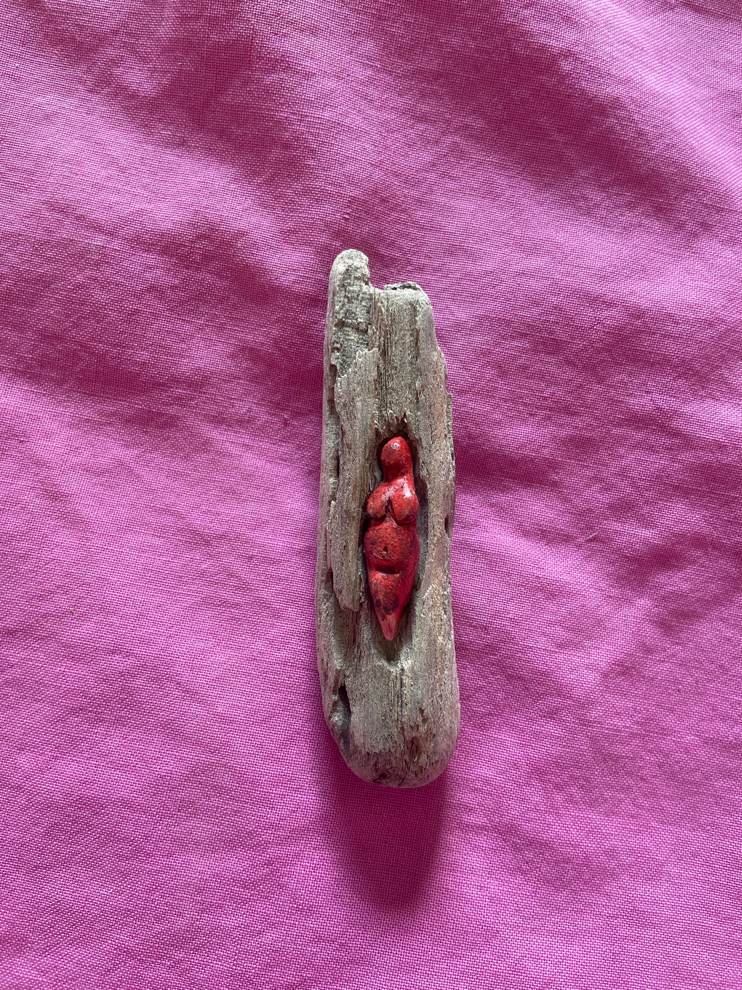 Goddess Votive 3 dark red