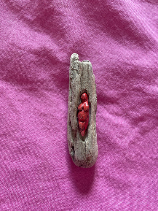 Goddess Votive 3 dark red