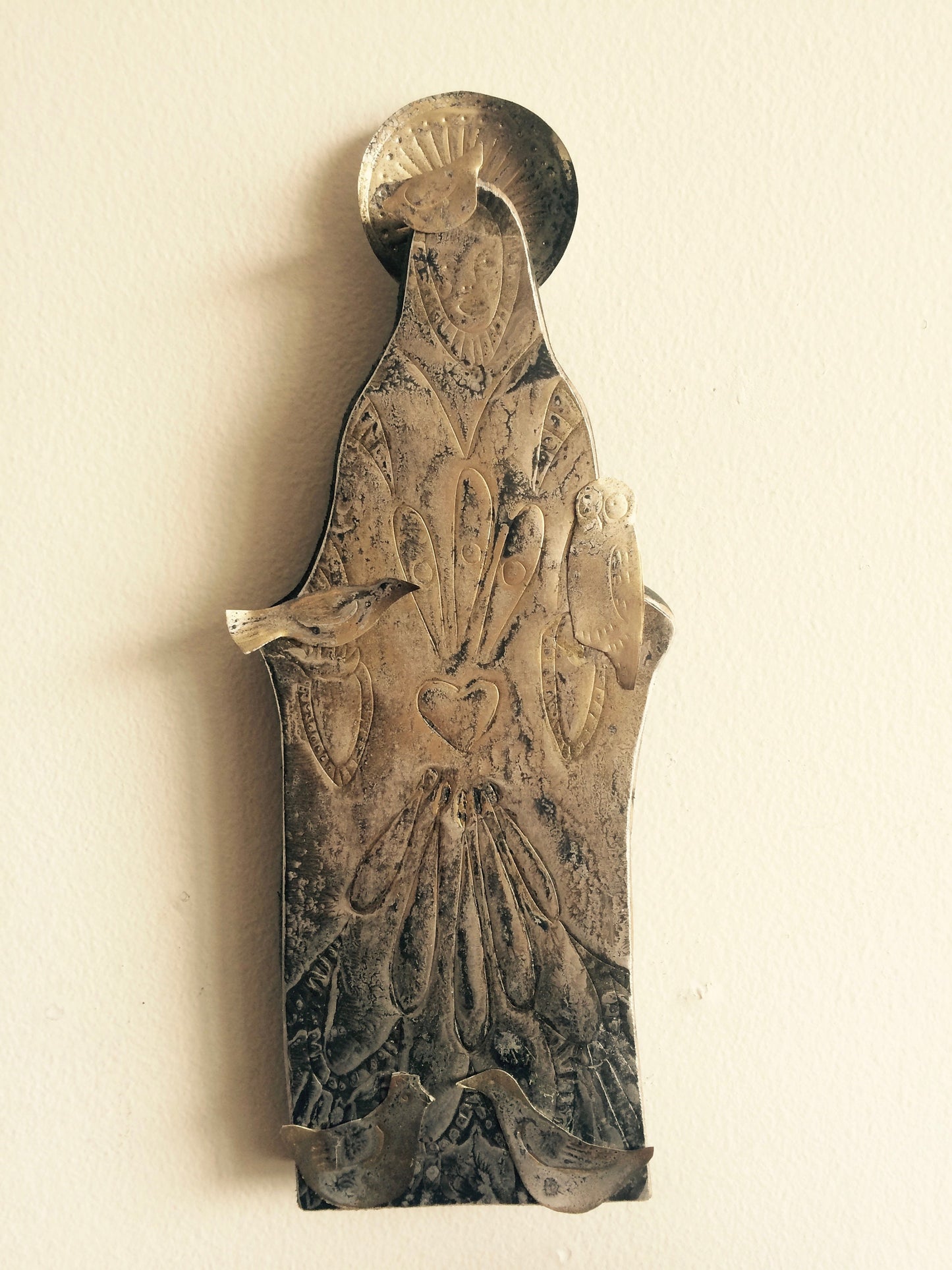 Etched Bird Icon – Reclaimed Timber & Recycled Aluminum Wall Art