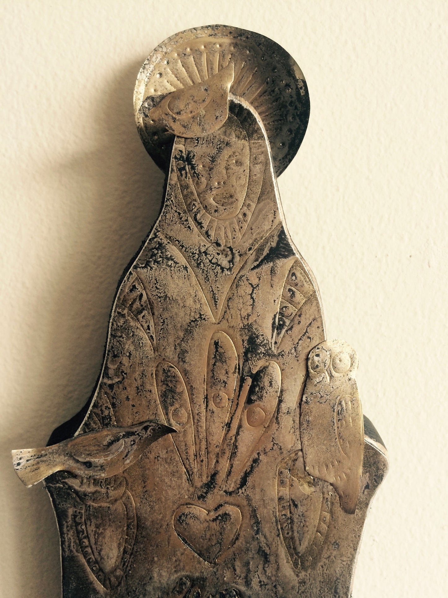 Etched Bird Icon – Reclaimed Timber & Recycled Aluminum Wall Art