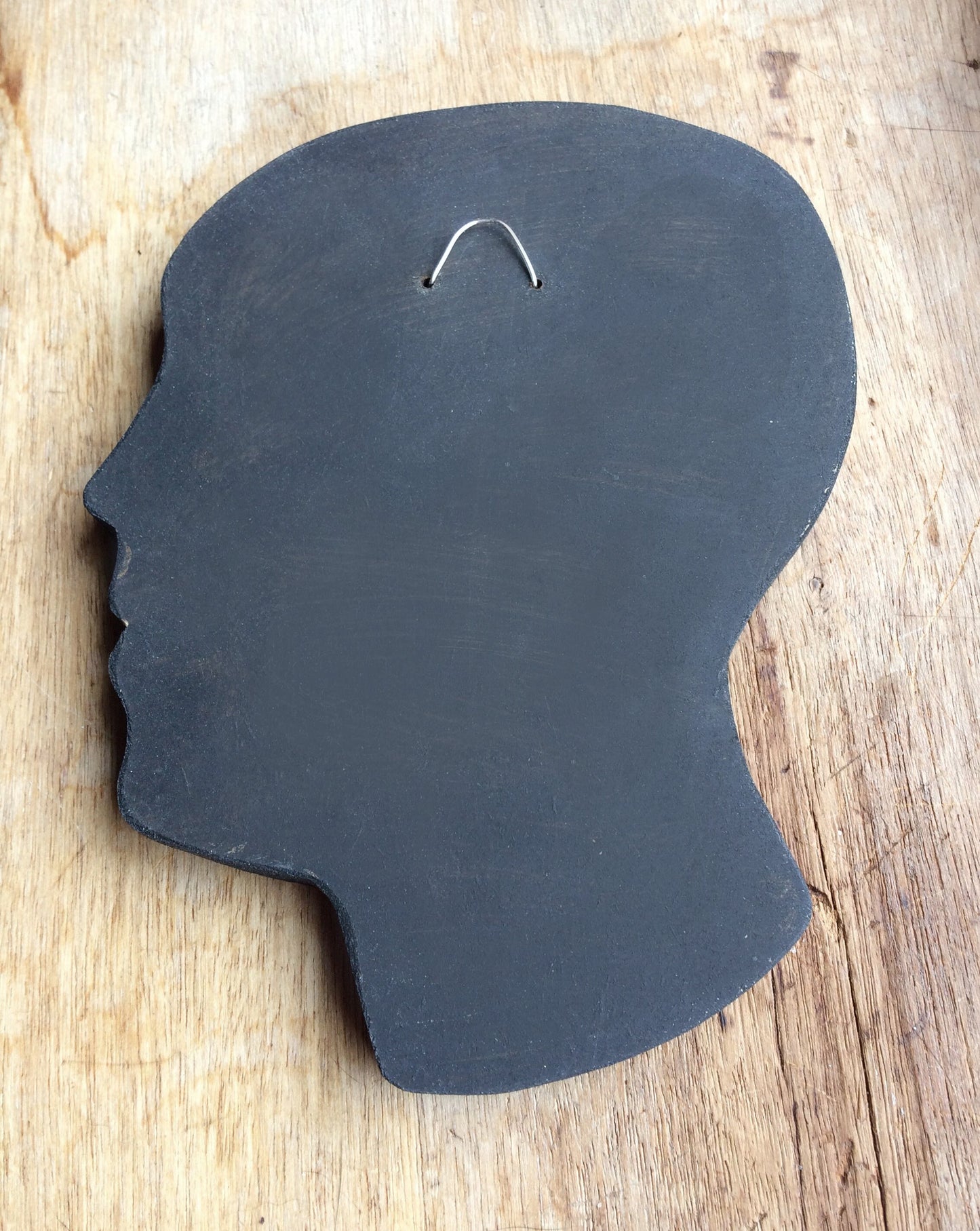 Etched Floral Human Head Art – Recycled Aluminum Patina