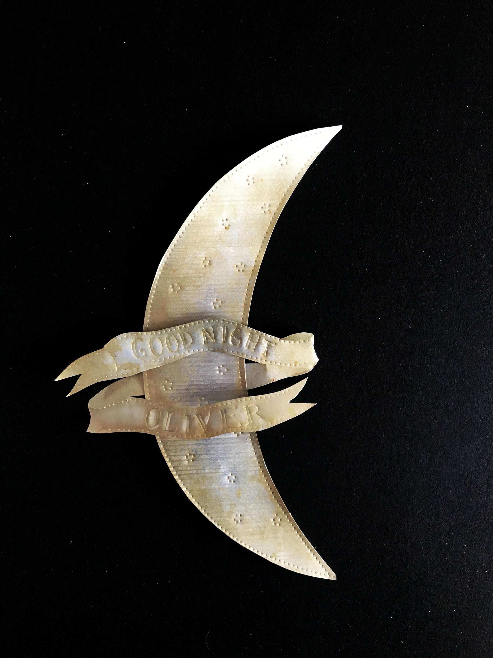 Personalized Goodnight Moon – Recycled Aluminum Nursery Decor