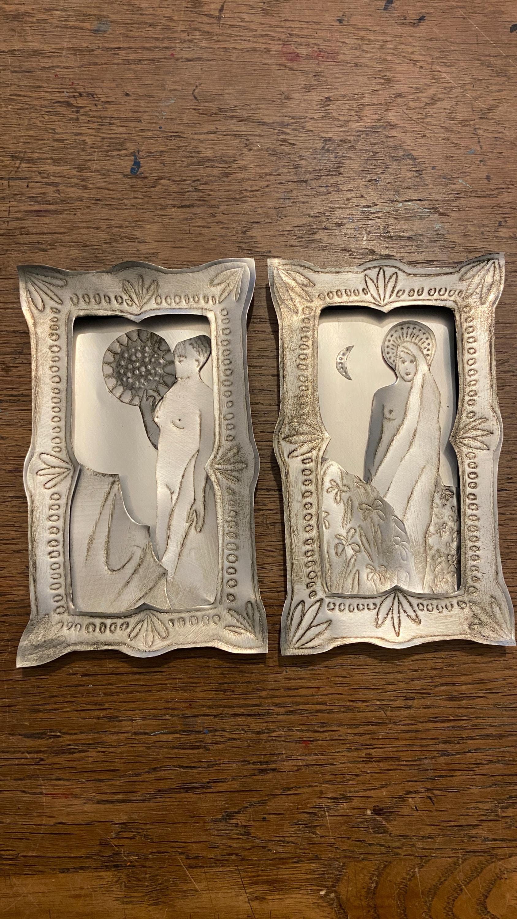 Handmade Saint Esme Altar Box, Recycled Materials