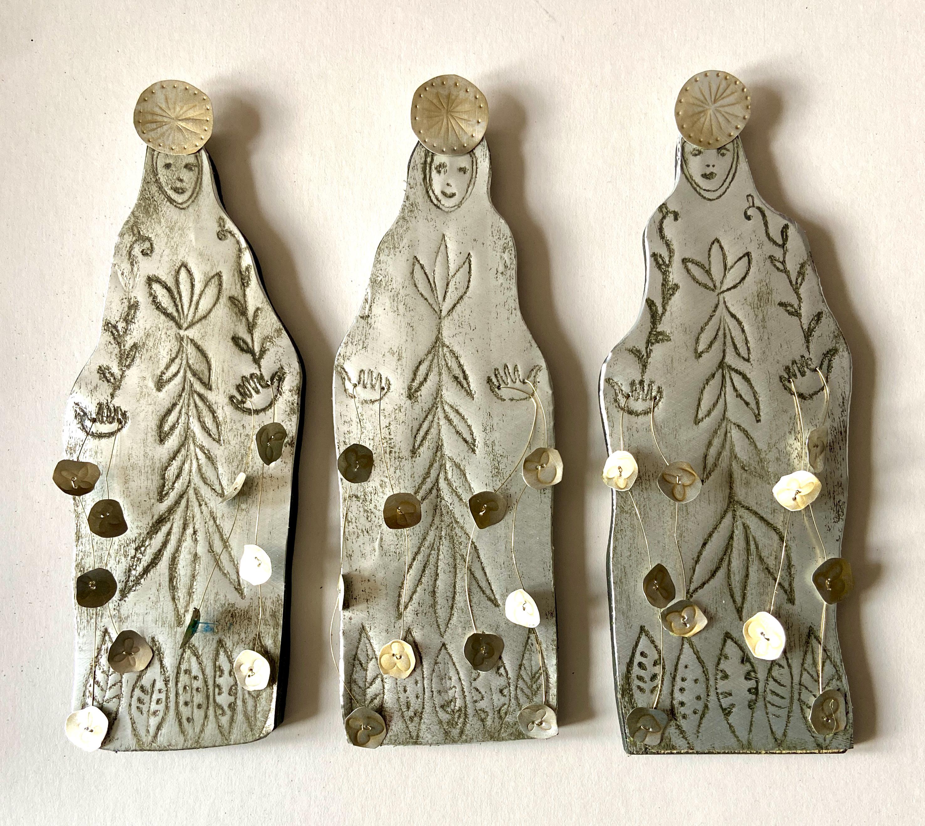 Handmade Recycled Timber Icon – Religious Folk Art Wall Decor