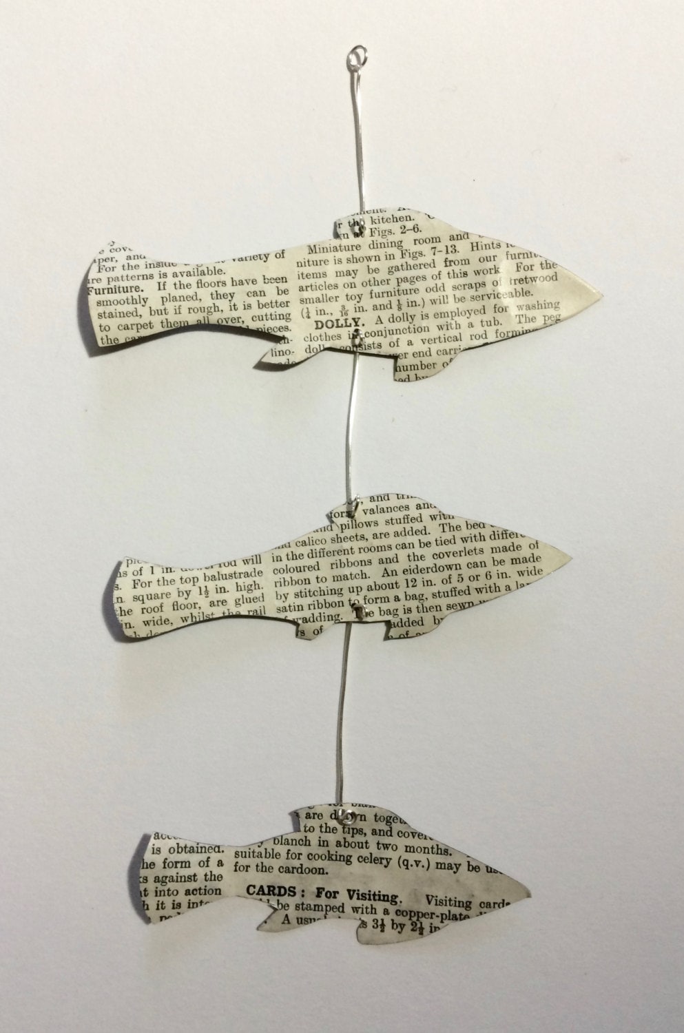 Recycled Aluminum Fish Hanging Mobile – Handmade Nautical Decor