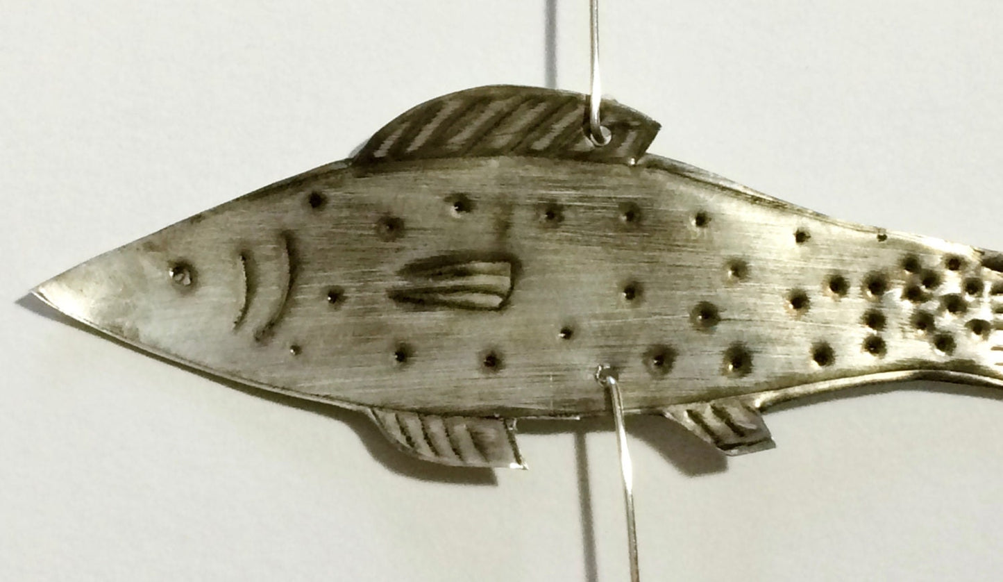 Recycled Aluminum Fish Hanging Mobile – Handmade Nautical Decor