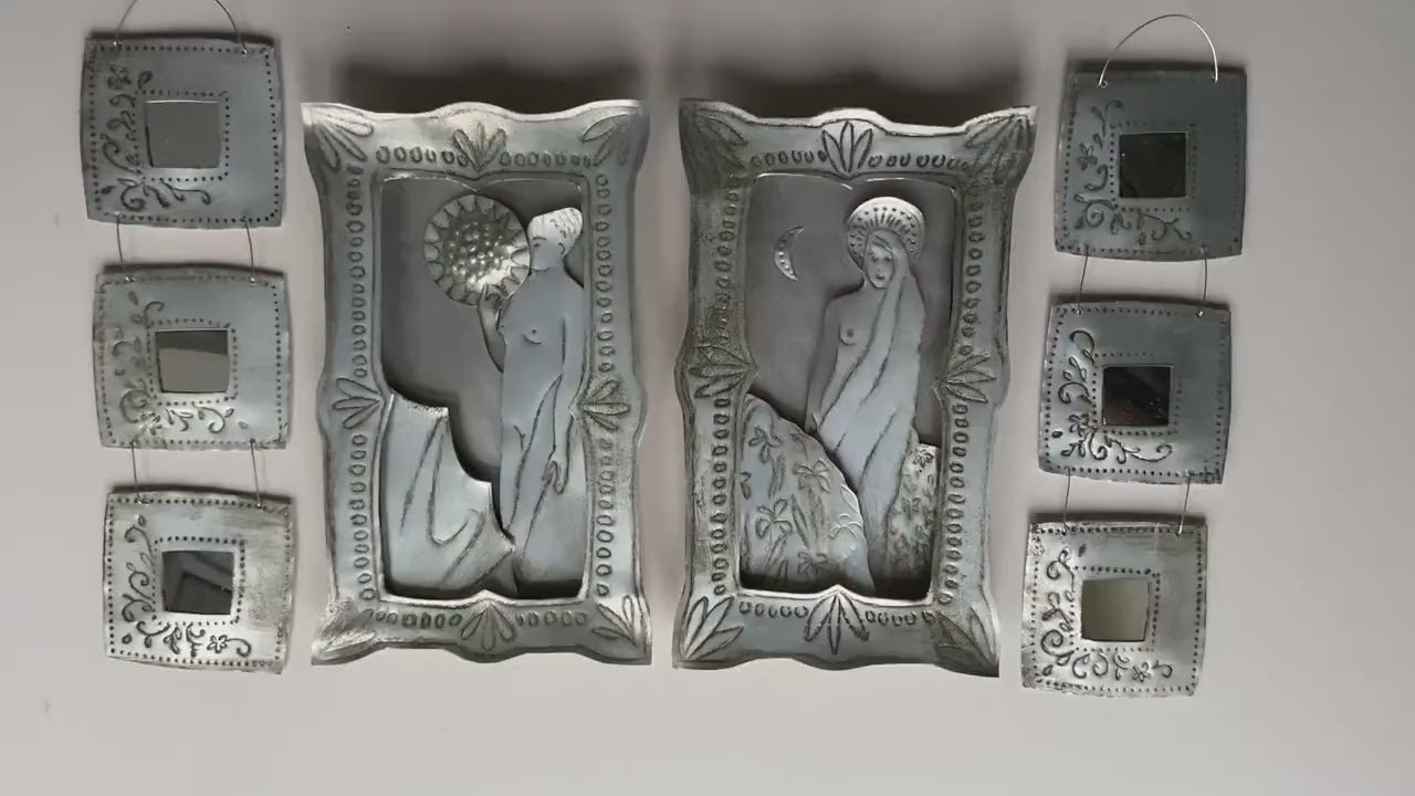 Hilda Saint of Daytime Moon Altar Box, Recycled Materials