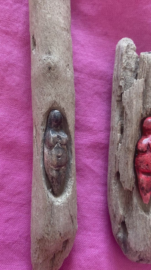 Goddess Votive 3 dark red