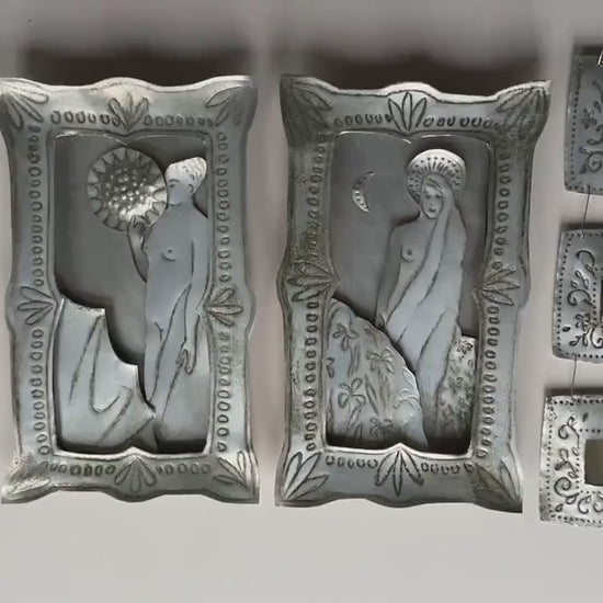 Handmade Saint Esme Altar Box, Recycled Materials